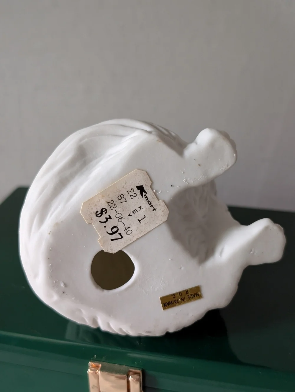 Vintage 80's White Cat‎ Figurine Decorative Statue - KMart